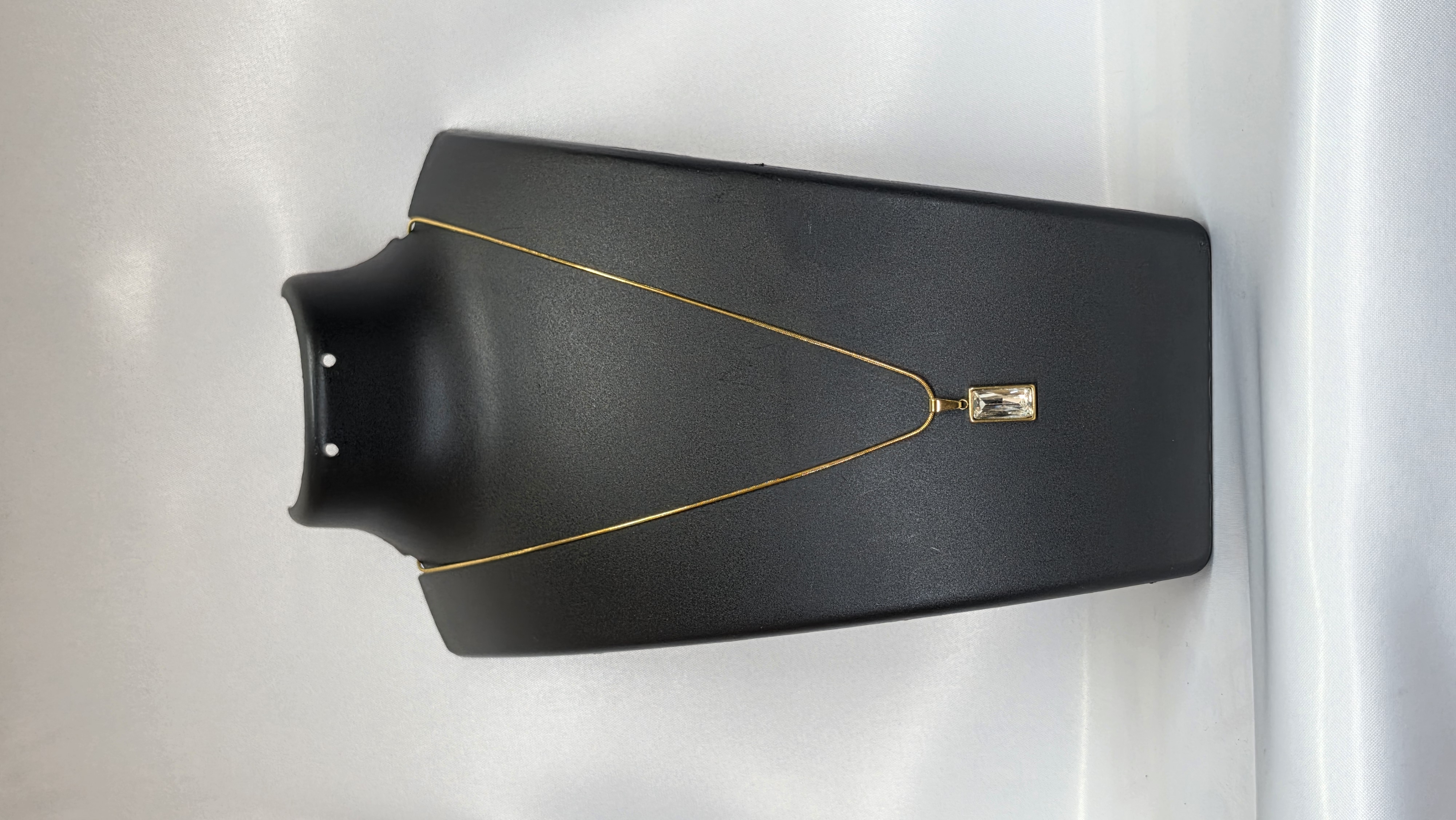 Rectangle Stone Necklace — view 2